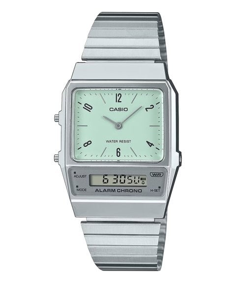 Relógio CASIO Vintage Edgy Verde - AQ-800E-3AEF