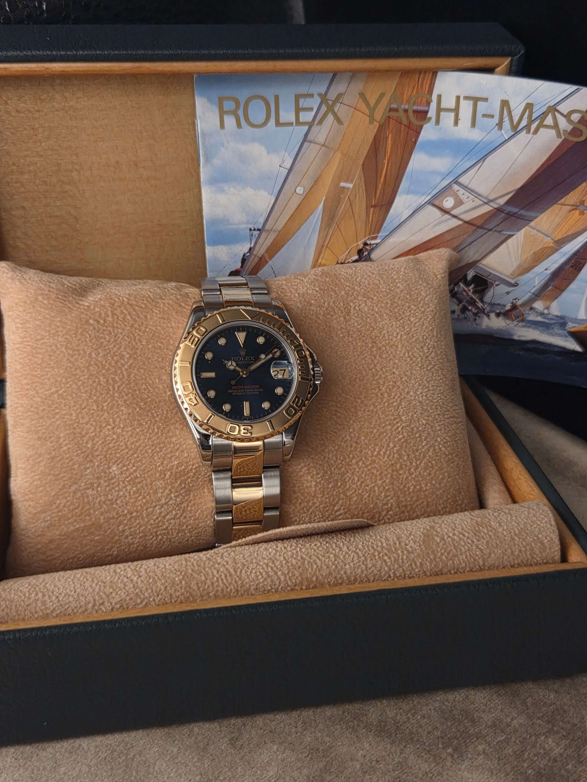Relógio pulso bicolor Rolex Yacht-Master 35mm refª 68623