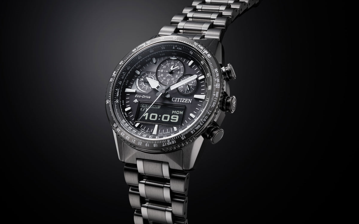 Relógio Citizen ECO-DRIVE SS PROMASTER SKY U30 ZAFIRO