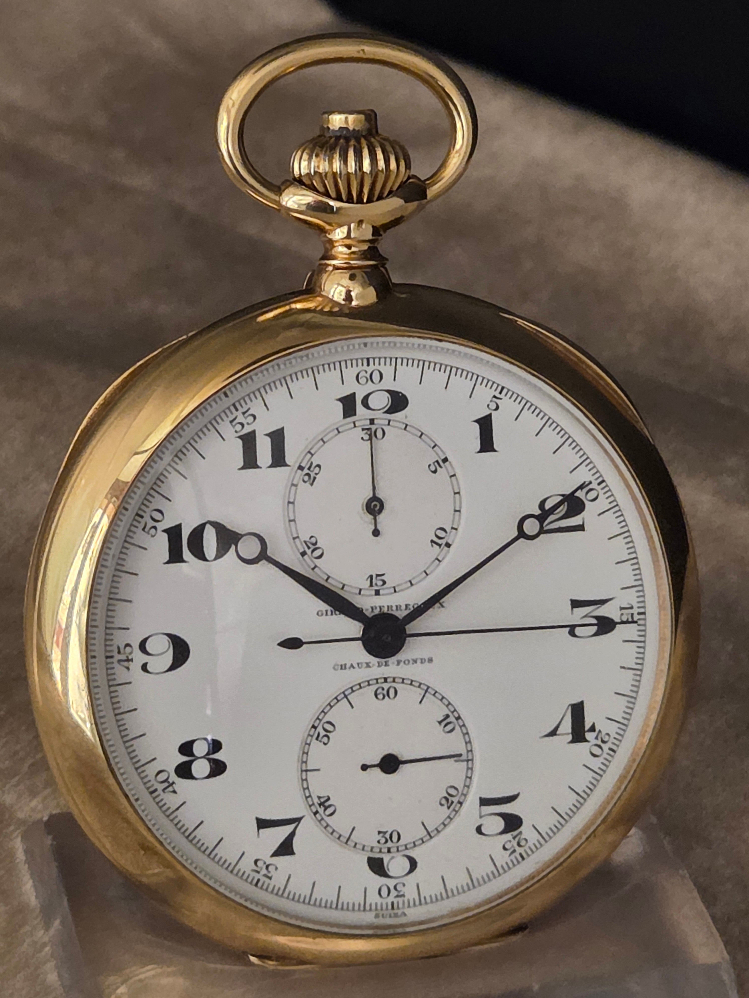 Relógio bolso em ouro Girard Perregaux