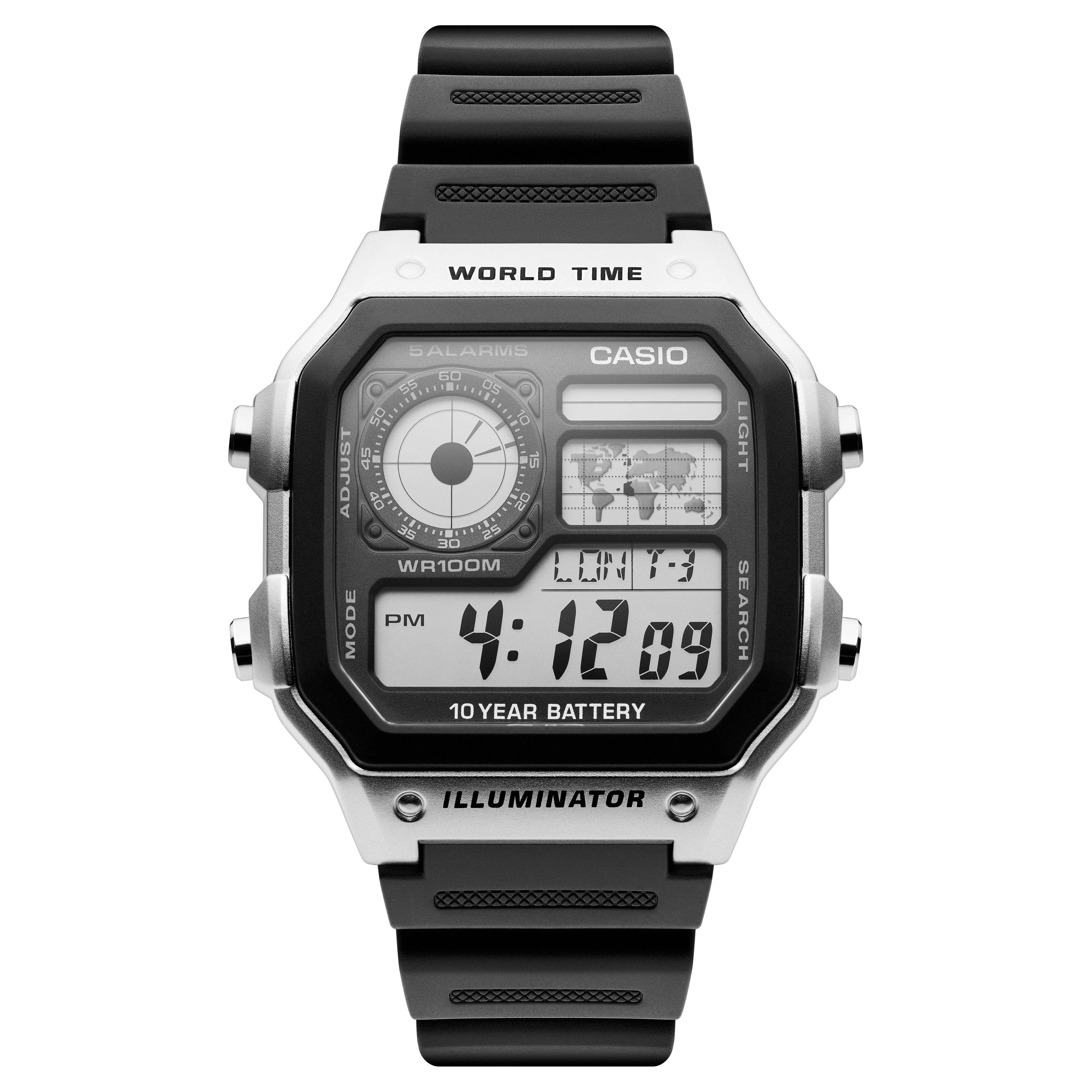 Relógio Casio Digital AE-1200WH-1CVEF