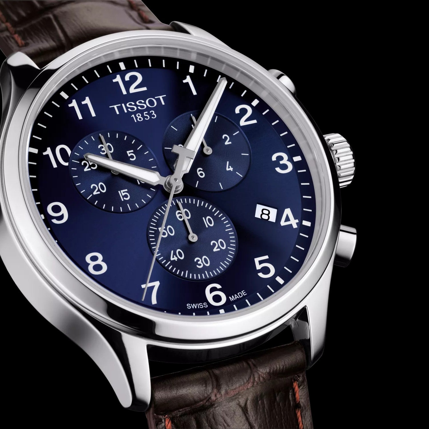 Relógio H. aço p/pele Tissot XL T116.617.16.047.00