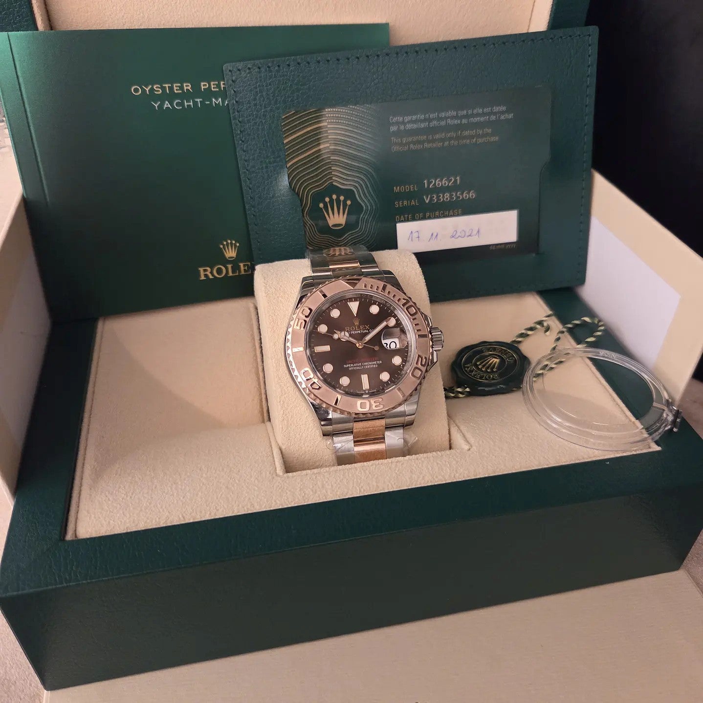 R P H AÇO/BICOLOR ROLEX REFª 126621 / Nº V3383566