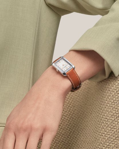 Relógio Srª Aço p/Pele Baume & Mercier Hampton MOA10472