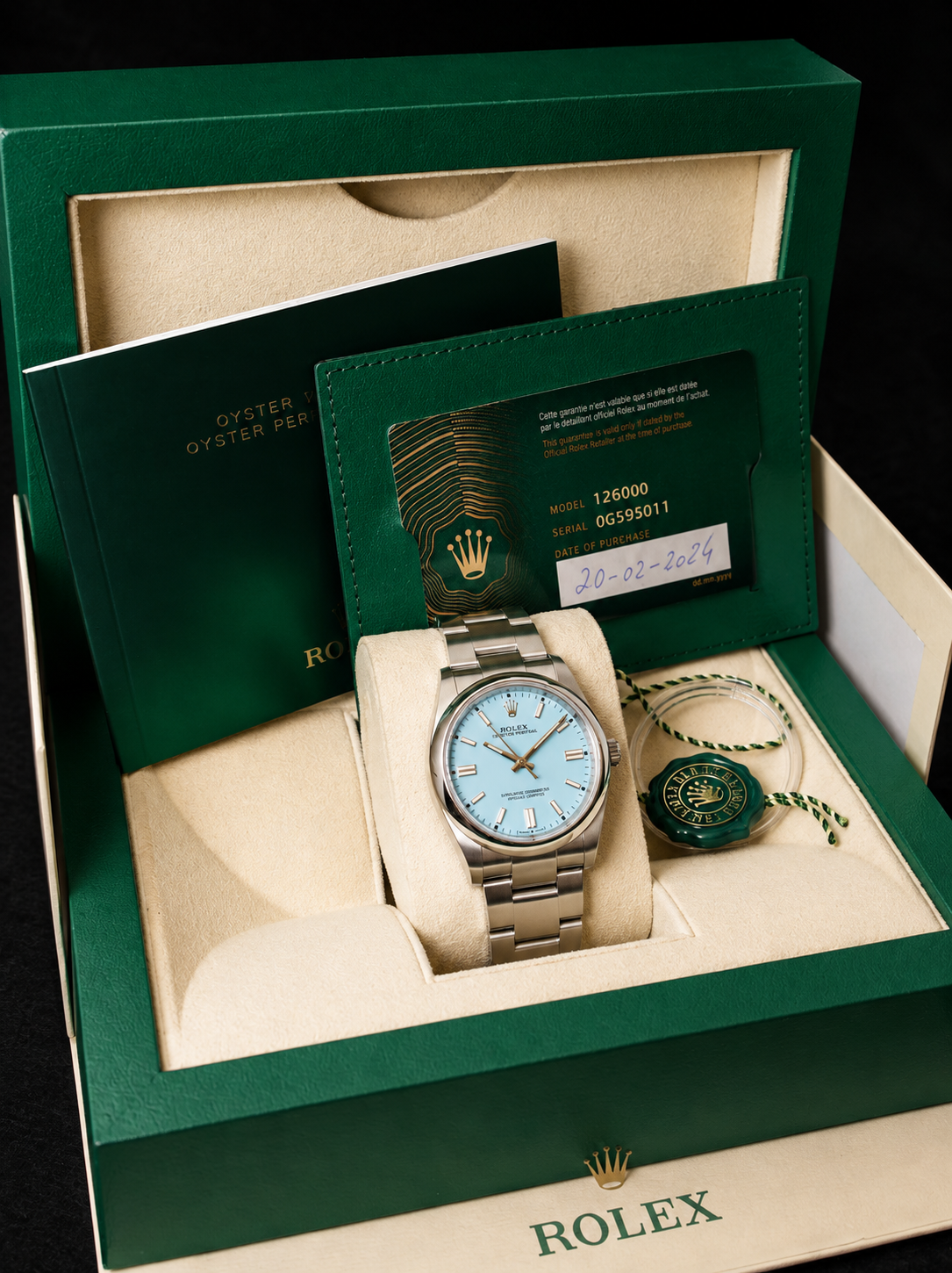 Relógio pulso Rolex Oyster Perpetual 36mm refª 126000