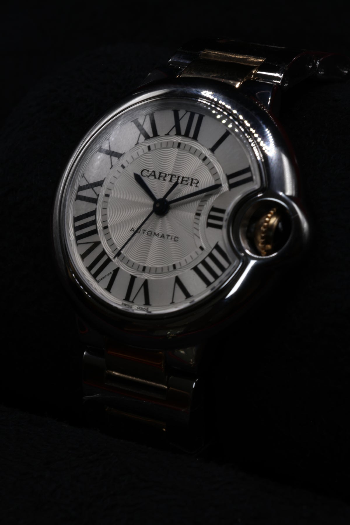 Relógio pulso bicolor Cartier Balloon Bleu refª W2BB0002