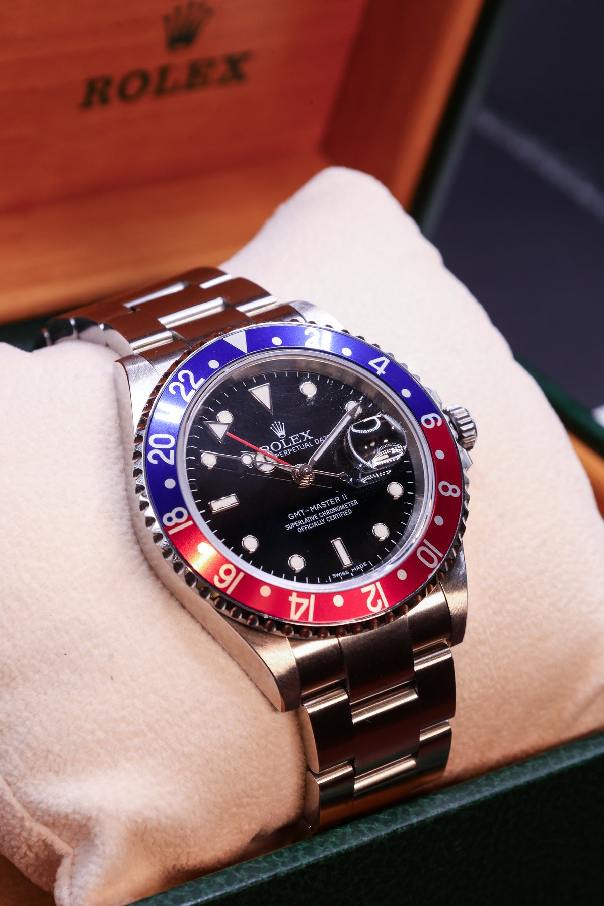Relógio pulso Rolex GMT-Master II- Stick Dial refª 16710