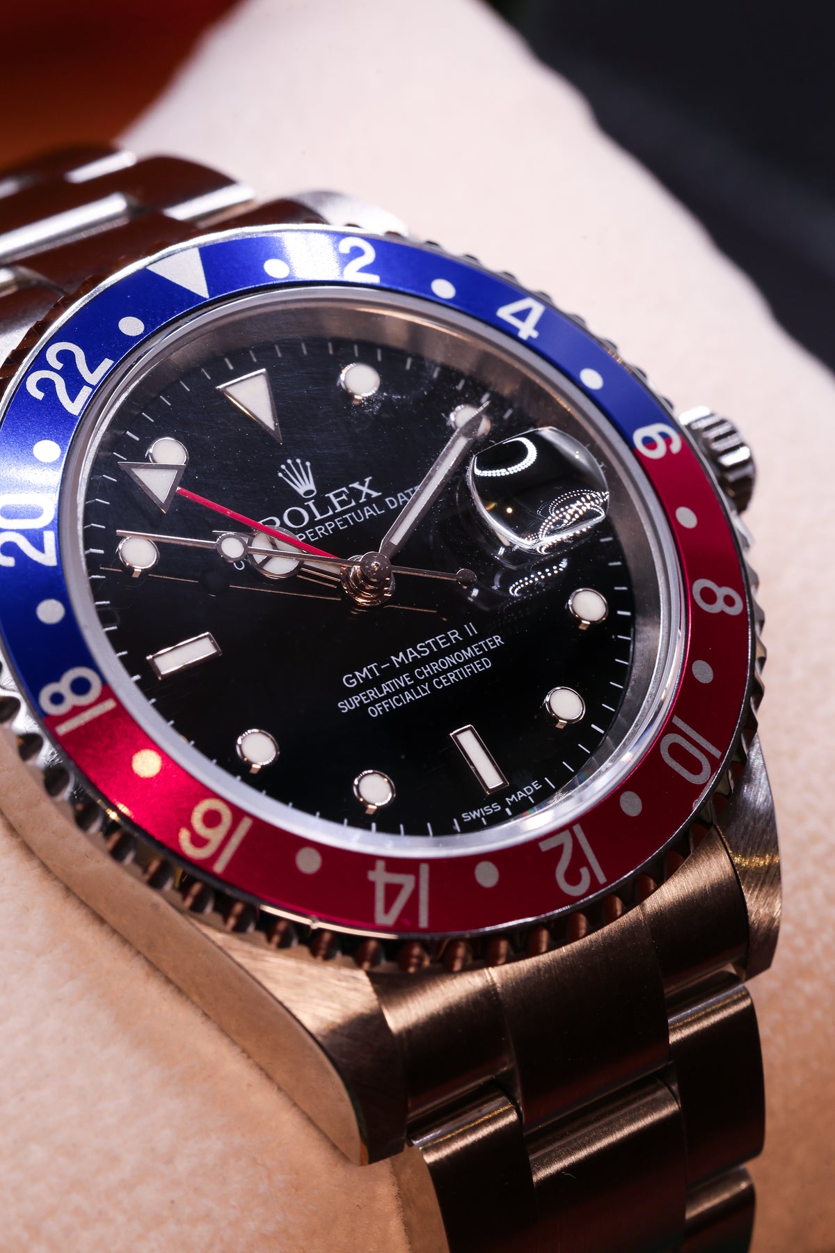 Relógio pulso Rolex GMT-Master II- Stick Dial refª 16710