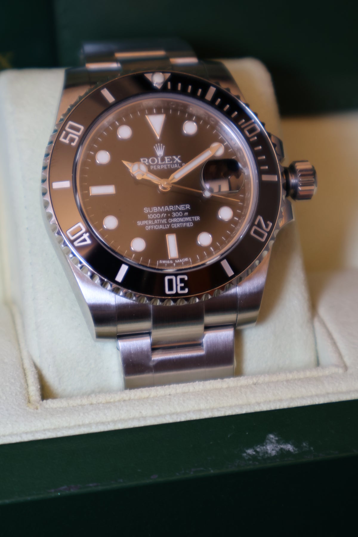 Relógio pulso aço Rolex Submariner refª 116610LN