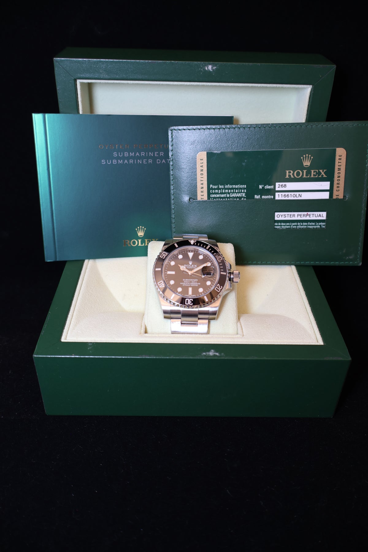 Relógio pulso aço Rolex Submariner refª 116610LN