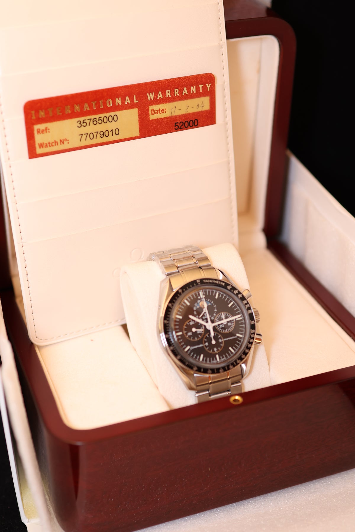 Relógio Omega Speedmaster Monn refª 35765000