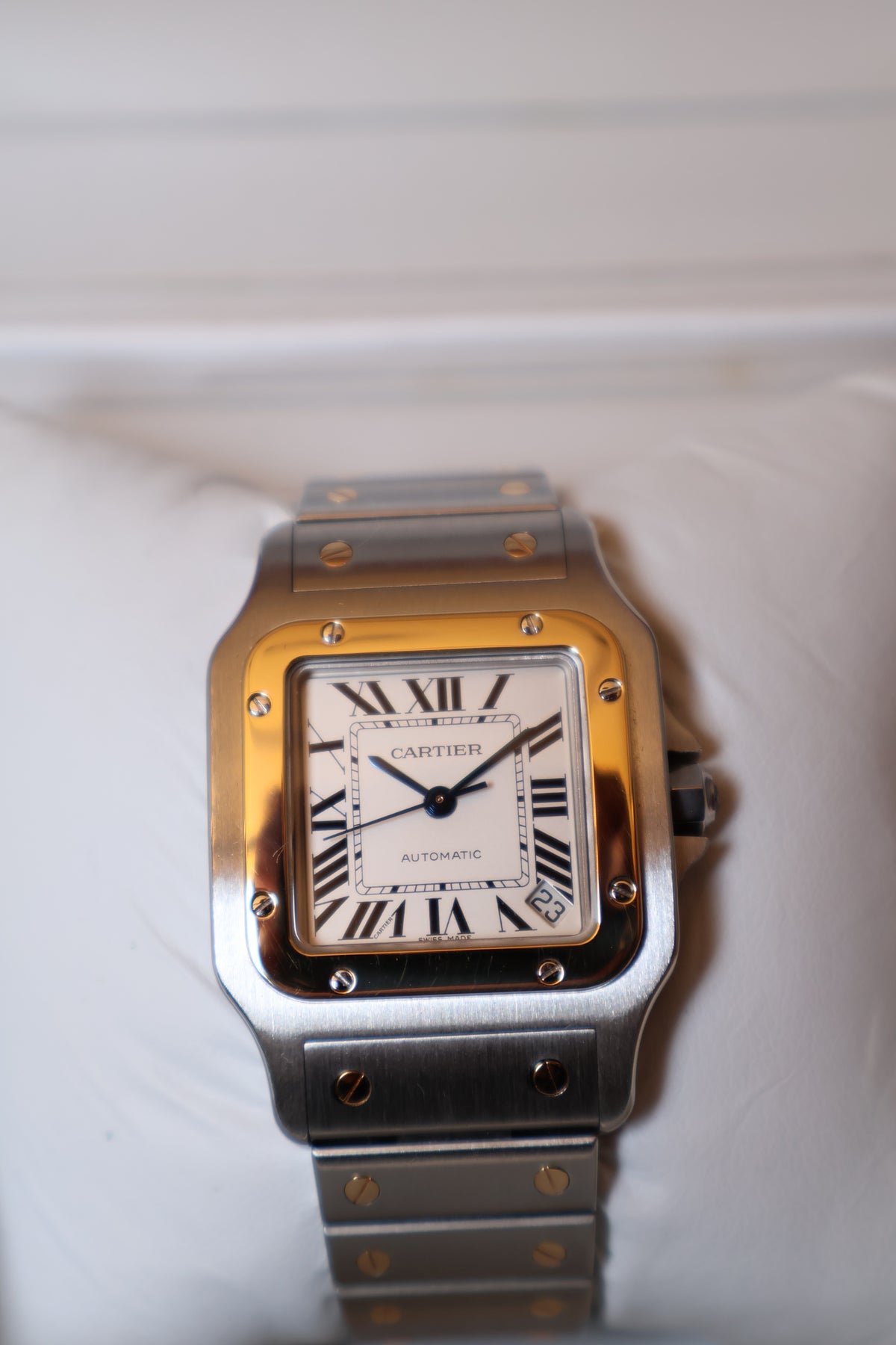 Relógio pulso Cartier Santos Galbeè refª 2823
