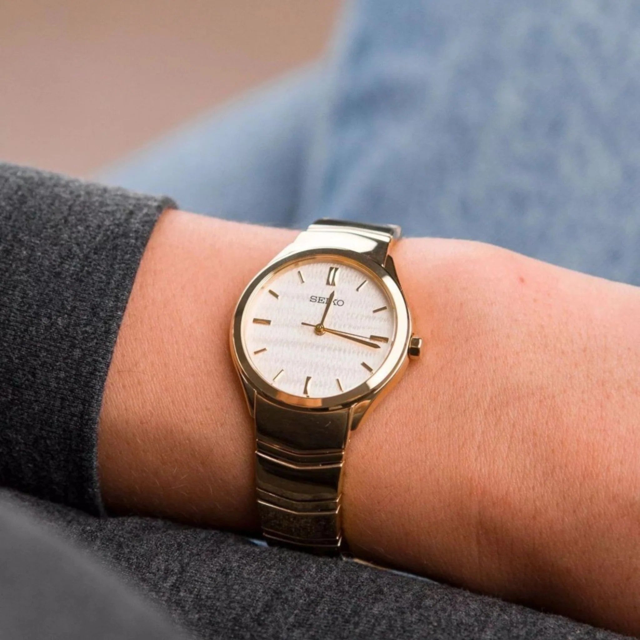 Rel p Sra c/ p plaqué Seiko SUR552P1