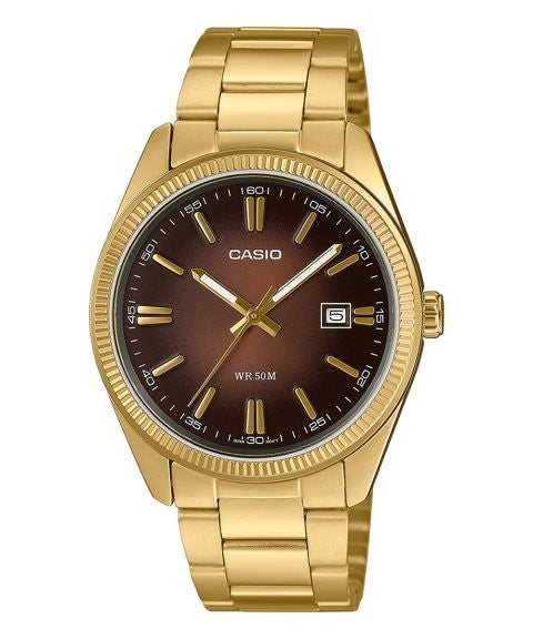 Relogio pulso aço p/aço Casio MTP-1302PGC-5AVEF