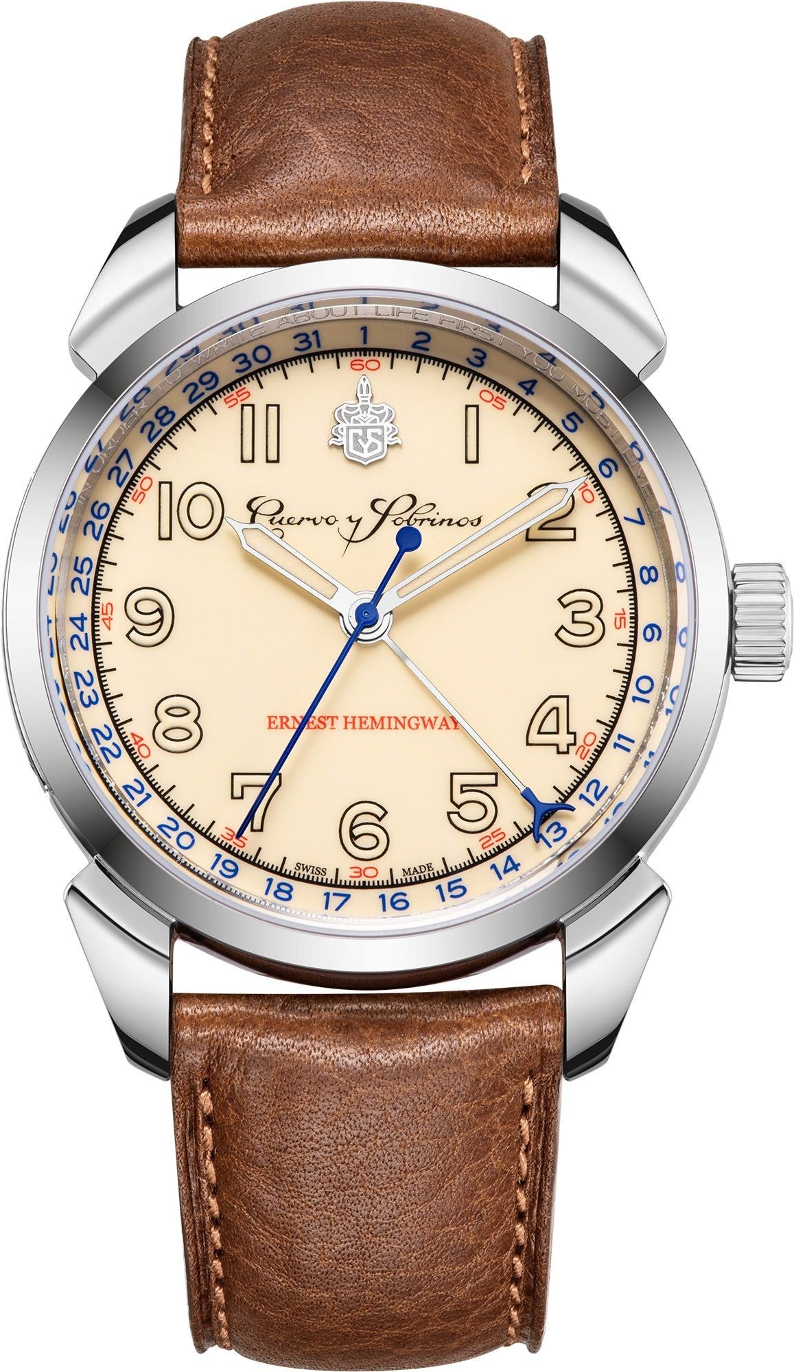 Relógio Cuervo & Sobrinos Historiador Hemingway 3190.1ICC