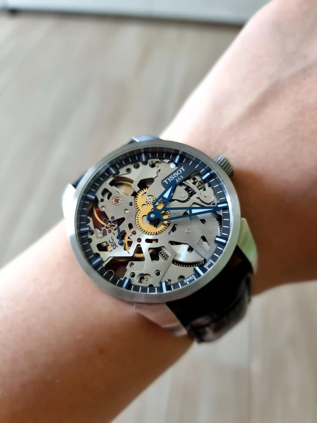 Rel P H aço/pele Tissot T0704051641100