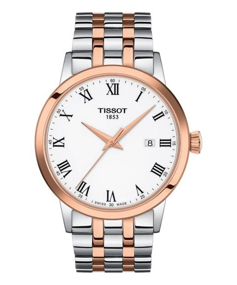 Rel p H c/ p aço bicolor Tissot T129.410.22.013.00