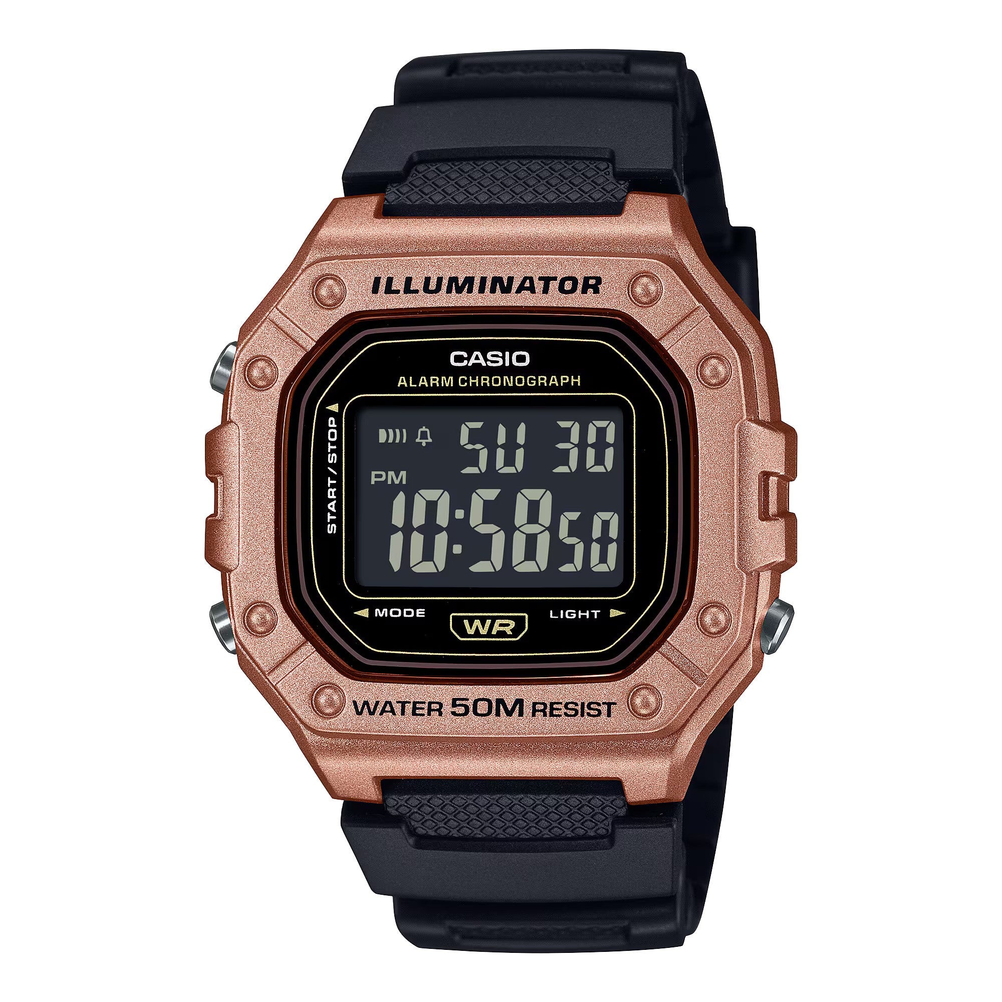 Rel p rose gold dig Casio W-218HM-5BVEF