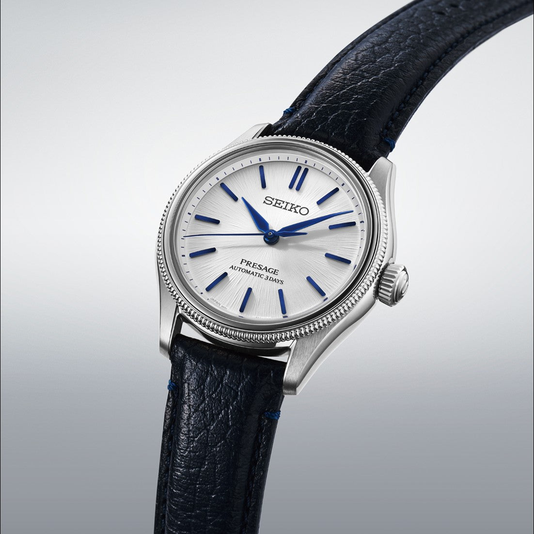 Relógio pulso aço p/pele Seiko Pressage HCC004J1