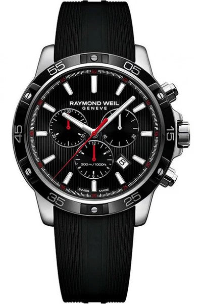 Relógio pulso H. aço crong. Raymond Weil