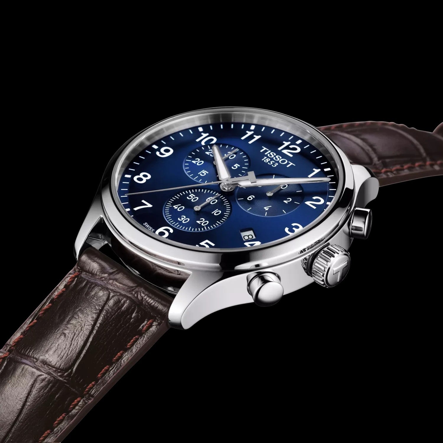 Relógio H. aço p/pele Tissot XL T116.617.16.047.00