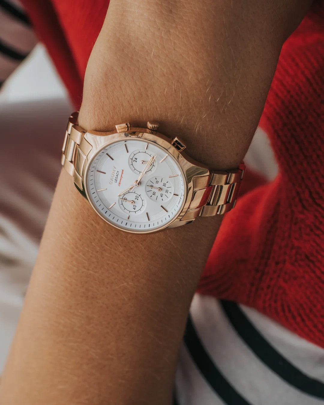 Rel p Sra c/ p rose gold Cauny CLG008