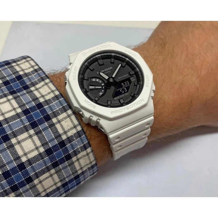 Rel  H c/ p borracha anadigi  Casio GA-2100-7AER