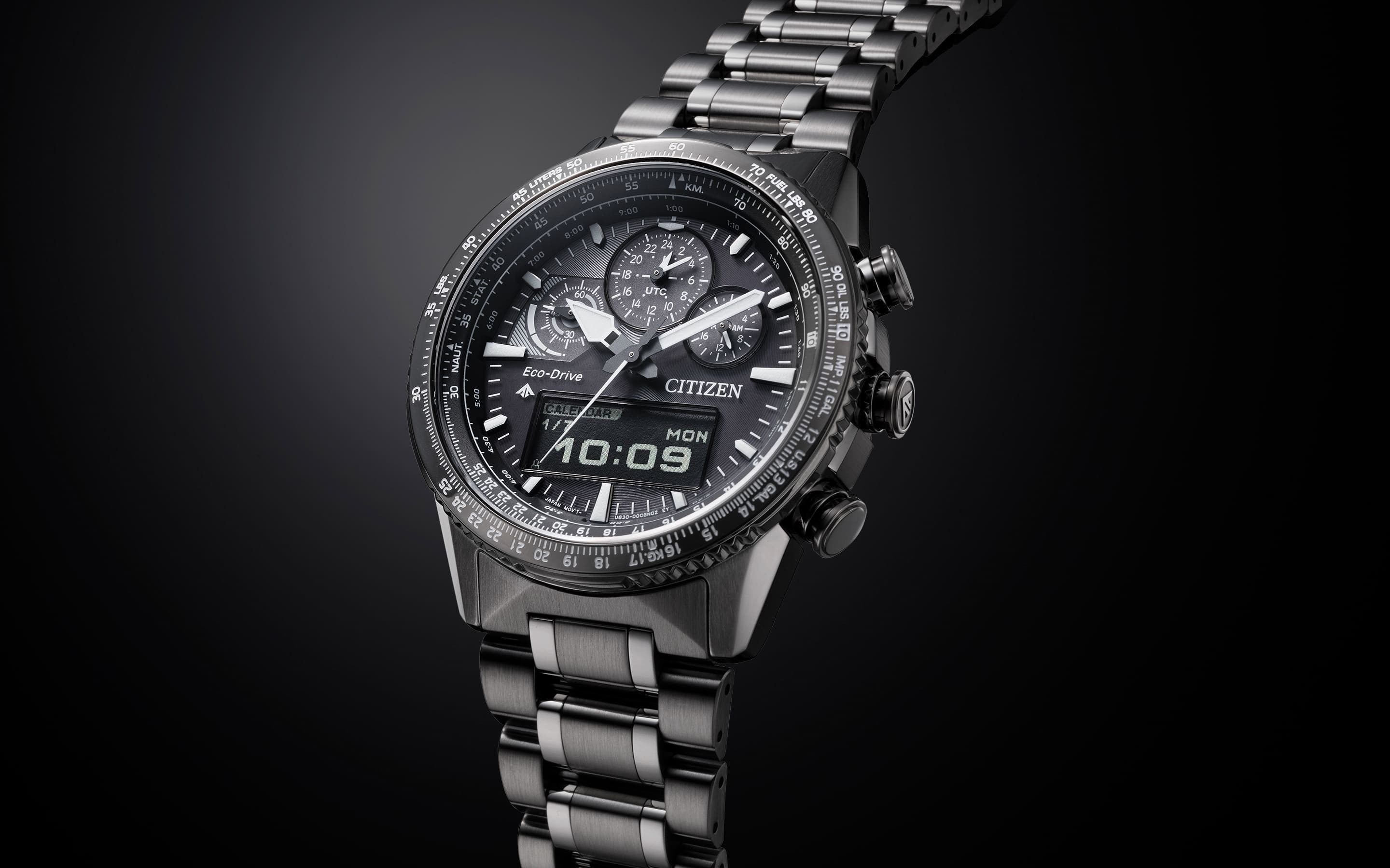 Relógio Citizen ECO-DRIVE SS PROMASTER SKY U30 ZAFIRO