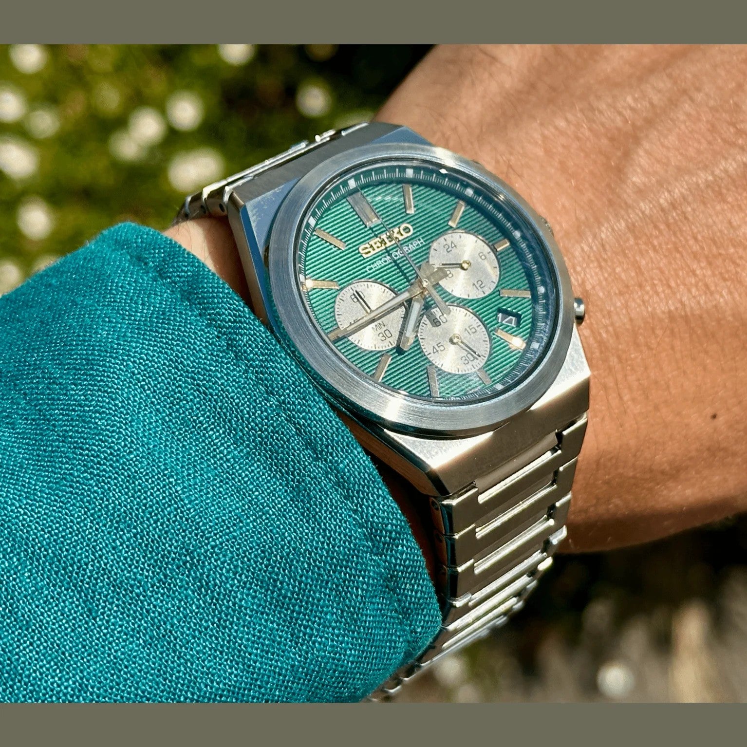 Relogio pulso H. aço p/aço Seiko SSB461P1