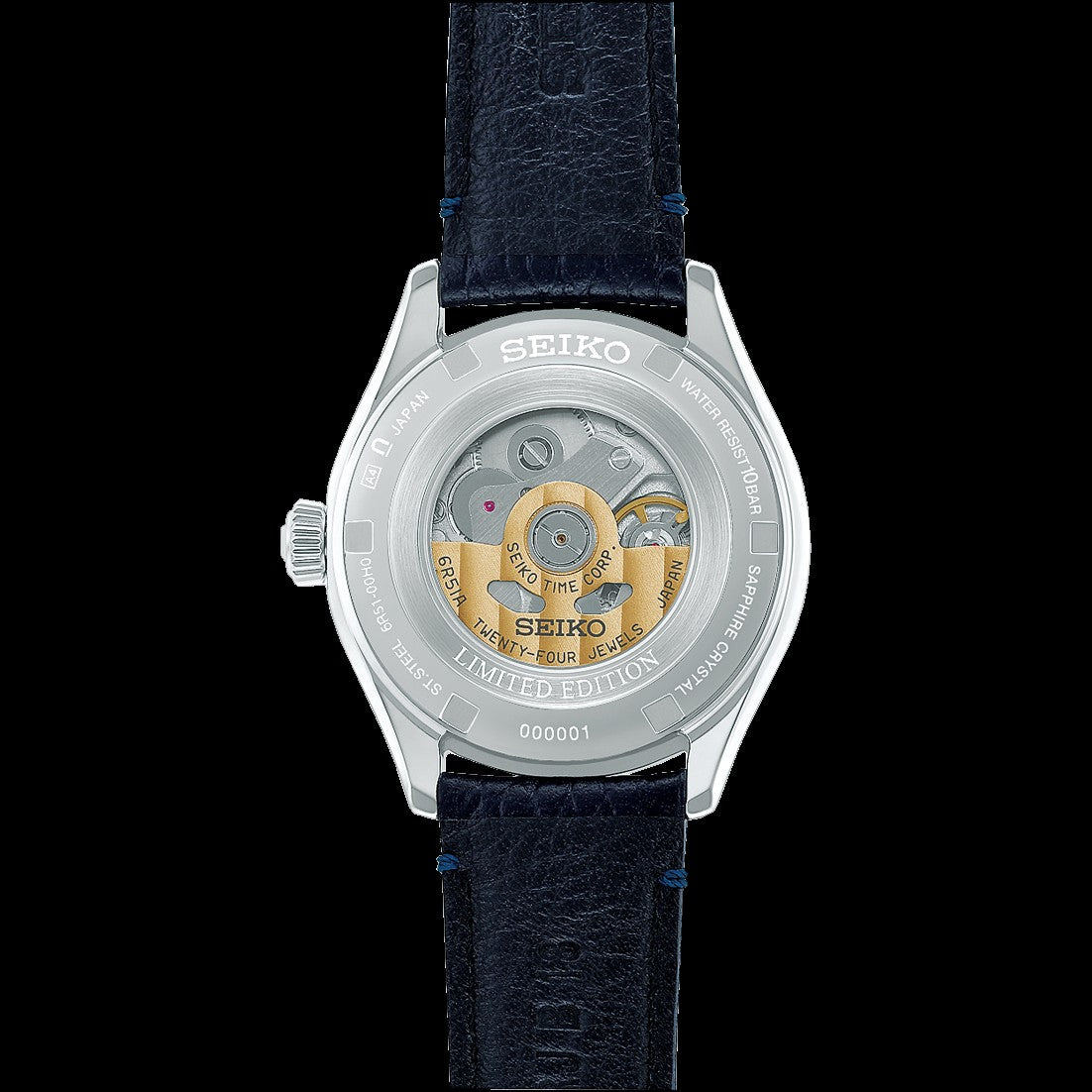 Relógio pulso aço p/pele Seiko Pressage HCC004J1