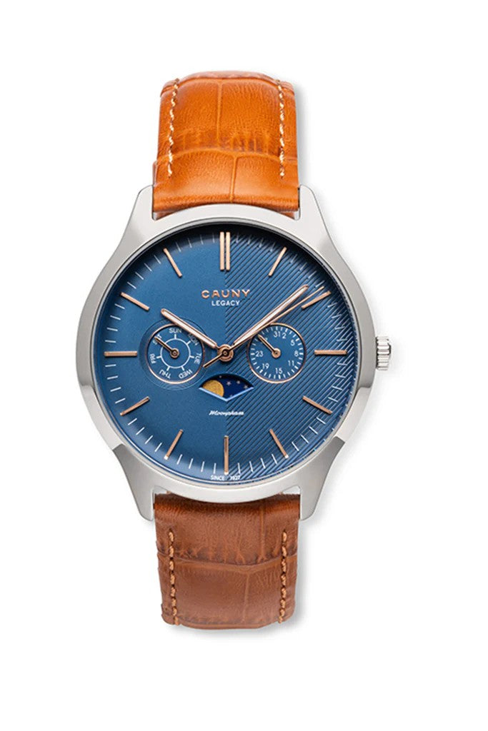 Relogio Pulso aço p/pele Cauny CLM004L