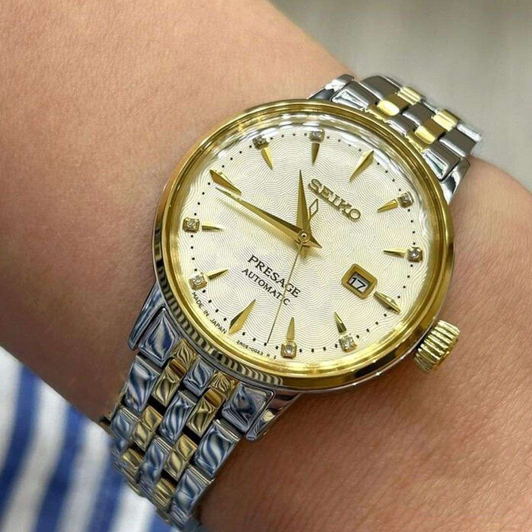 Relógio Seiko Presage Cocktail Time White SRE010J1