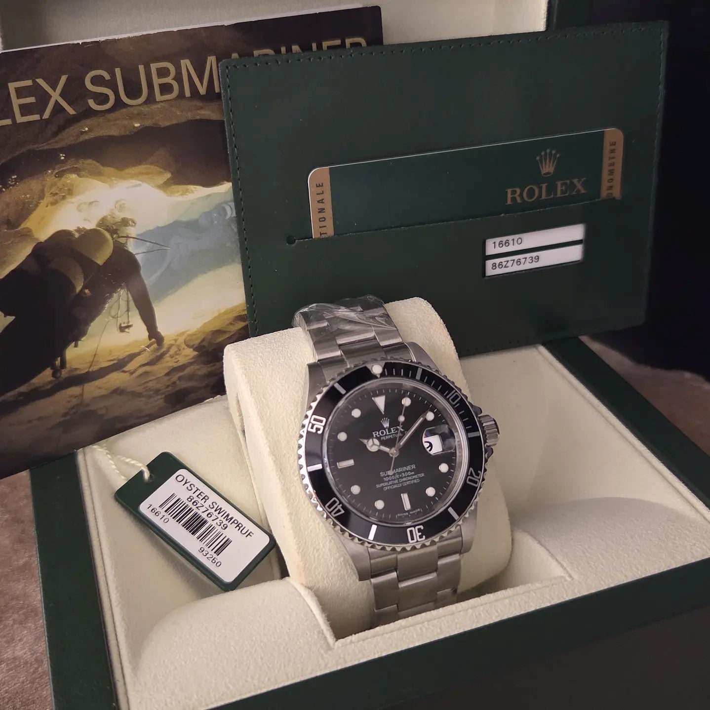 RELÓGIO ROLEX AÇO/AÇO REFª 16610 Nº  86Z76739