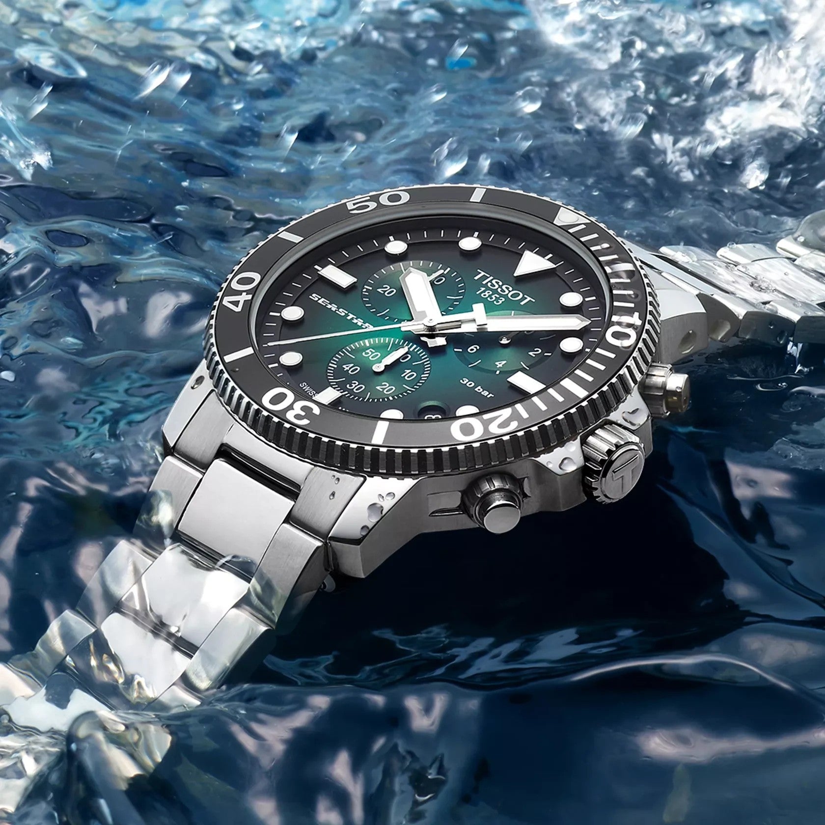 Relógio pulso aço p/aço Tissot Seastar T120.417.11.091.01
