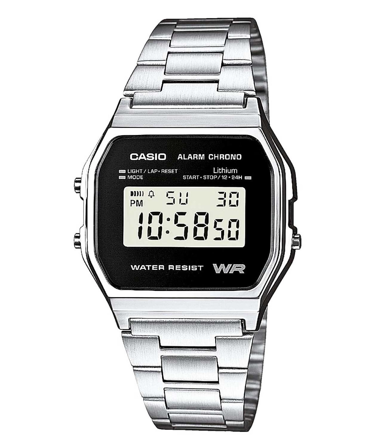 Relógio CASIO  Vintage Iconic Prateado - A158WEA-1EF
