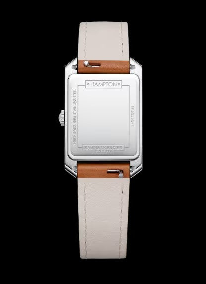 Relógio Srª Aço p/Pele Baume & Mercier Hampton MOA10472
