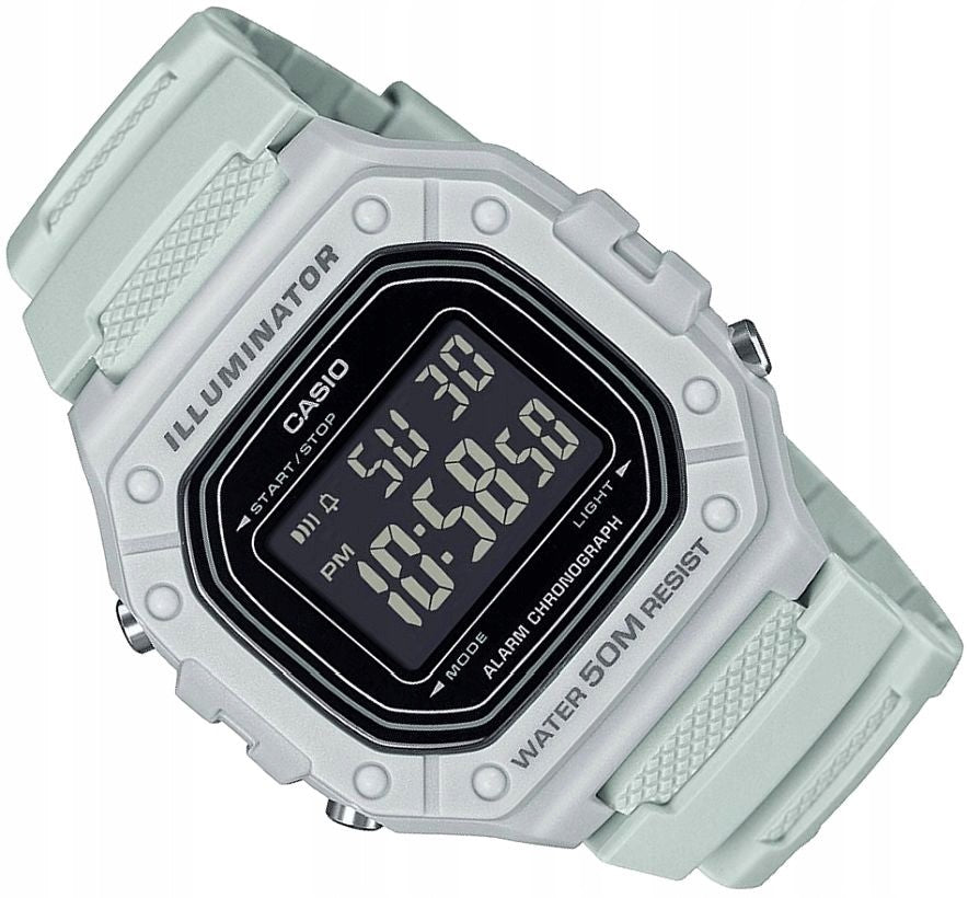 Rel p digital borracha Casio W-218H-8BVEF