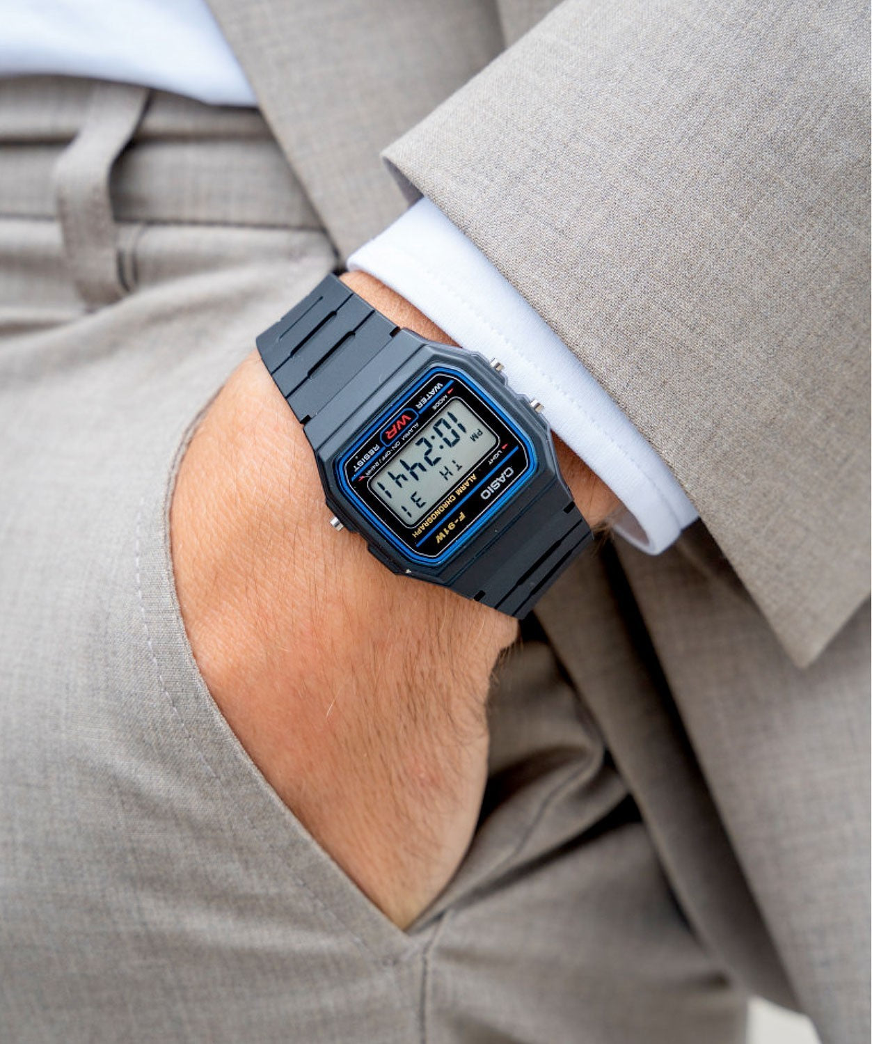 Relógio Casio Digital F-91W-1YEG