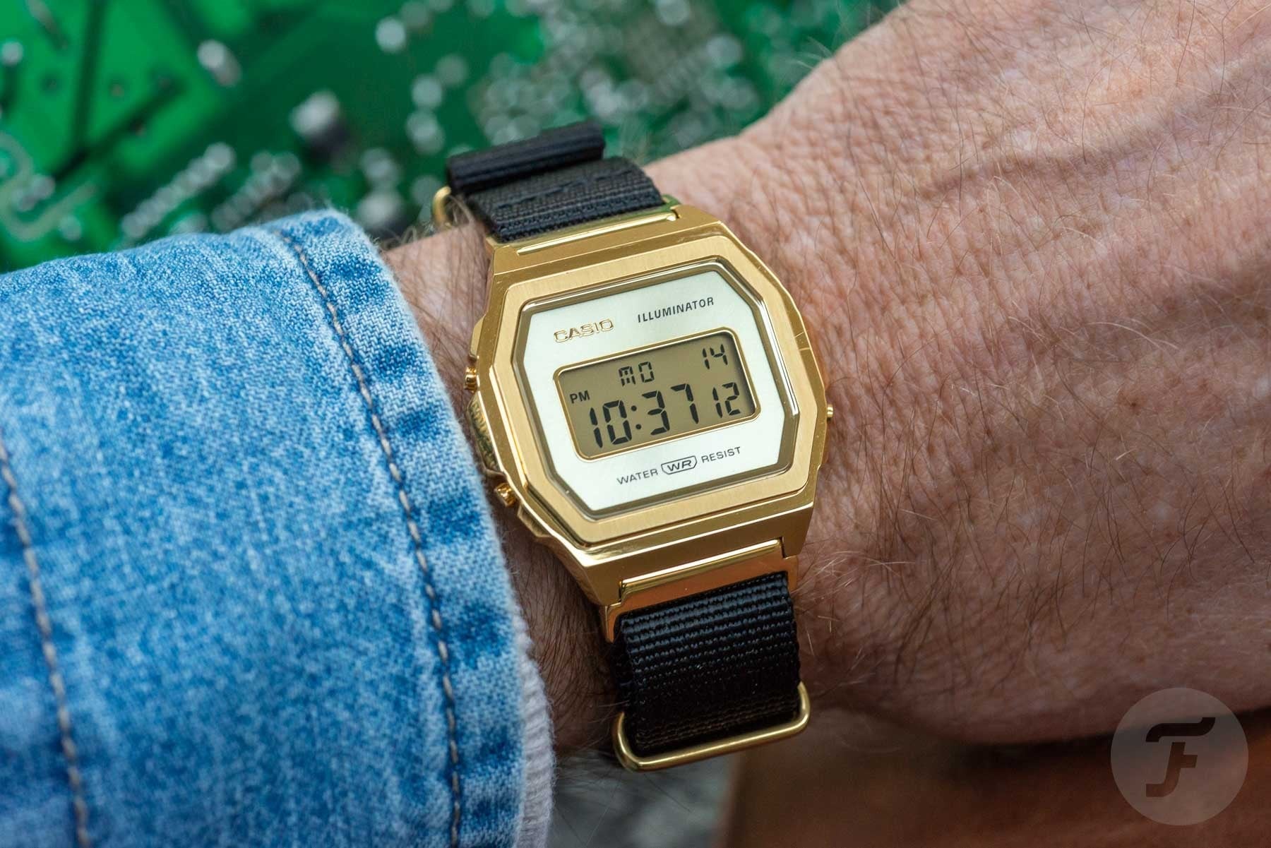 Rel p plaqué digital Casio A1000MGN-9ER