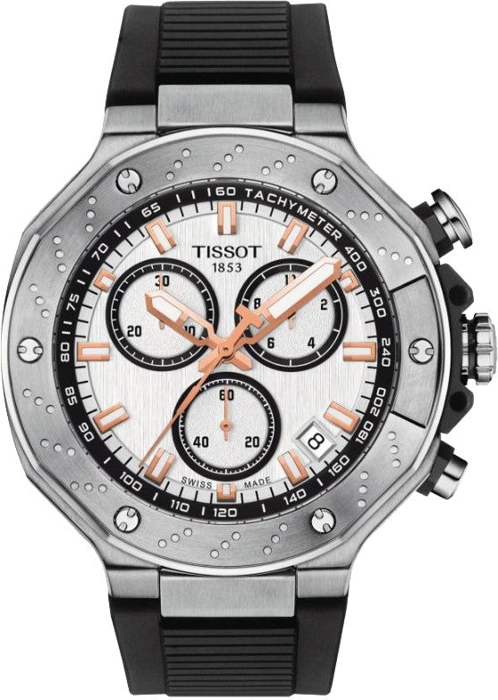 Relogio pulso aço p/borracha Tissot T141.417.17.011.00