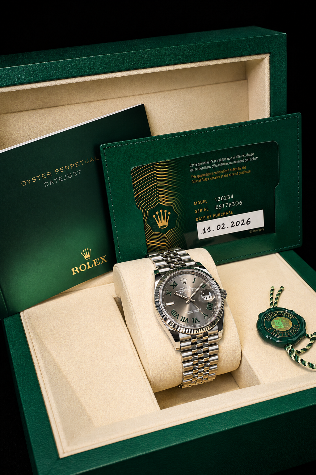 Relógio pulso Rolex DateJust 36mm refª 126234