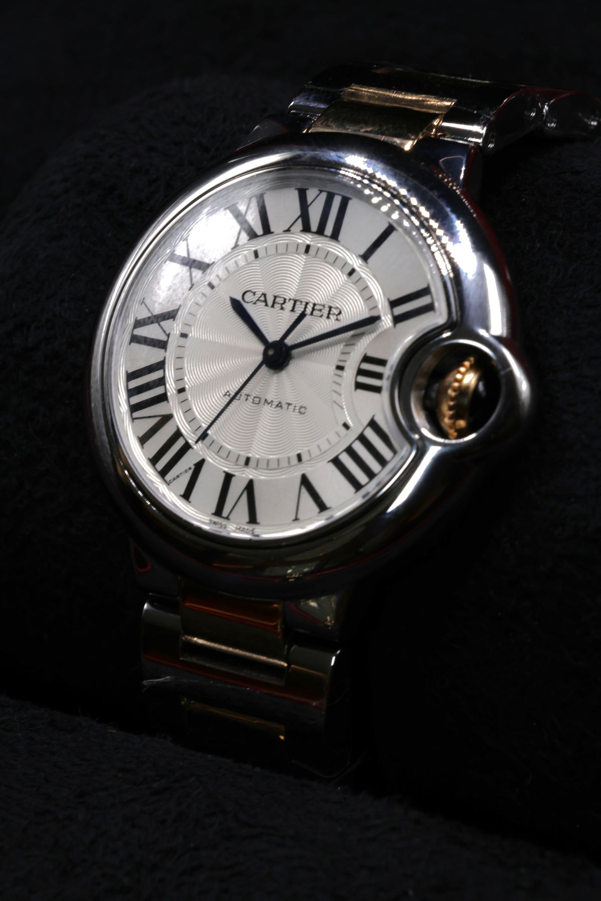 Relógio pulso bicolor Cartier Balloon Bleu refª W2BB0002