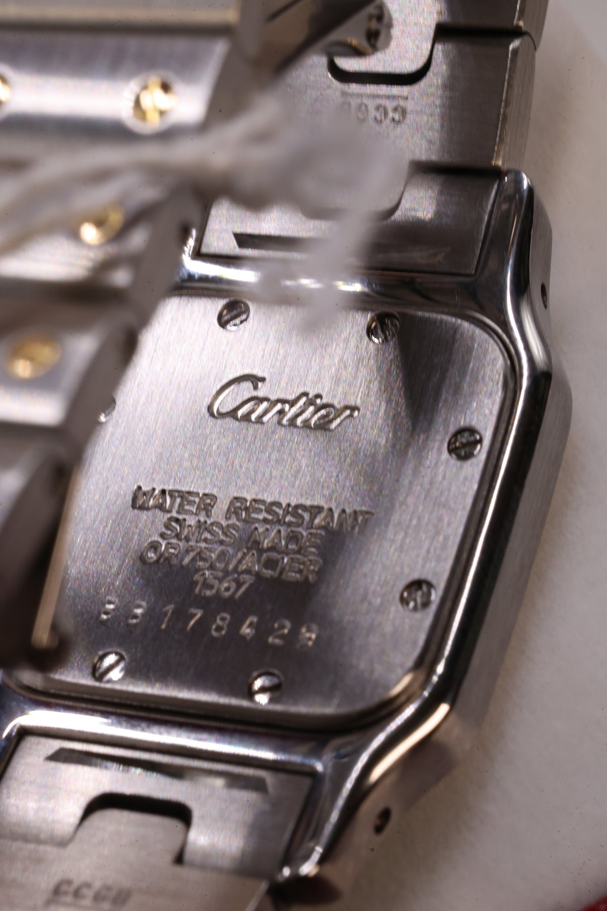 Relógio pulso bicolor Cartier Santos refª 1567