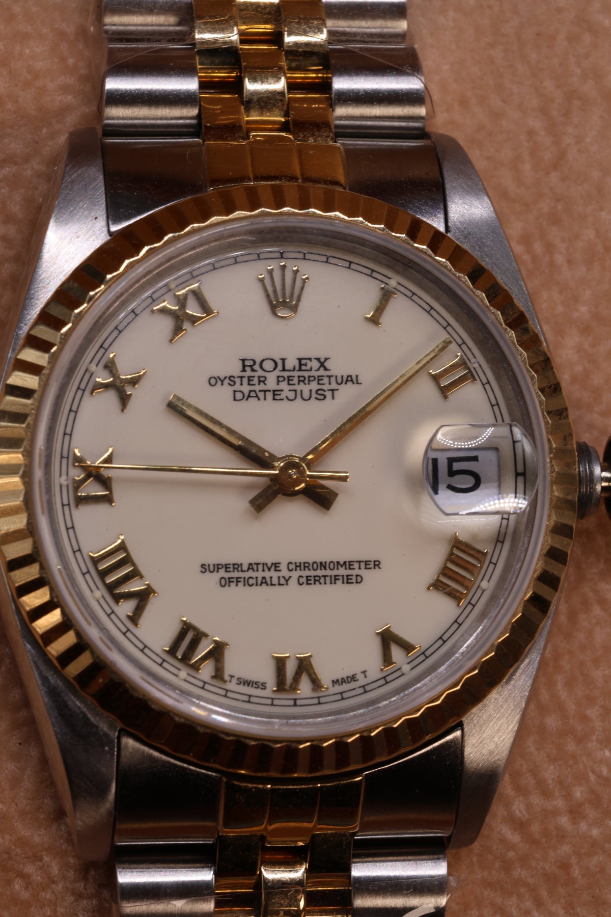 Relógio pulso bicolor Rolex Datejust refª 68273
