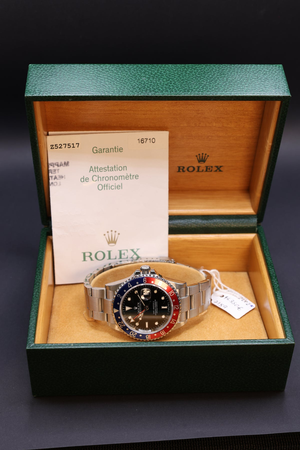 Relógio pulso Rolex GMT-Master II- Stick Dial refª 16710