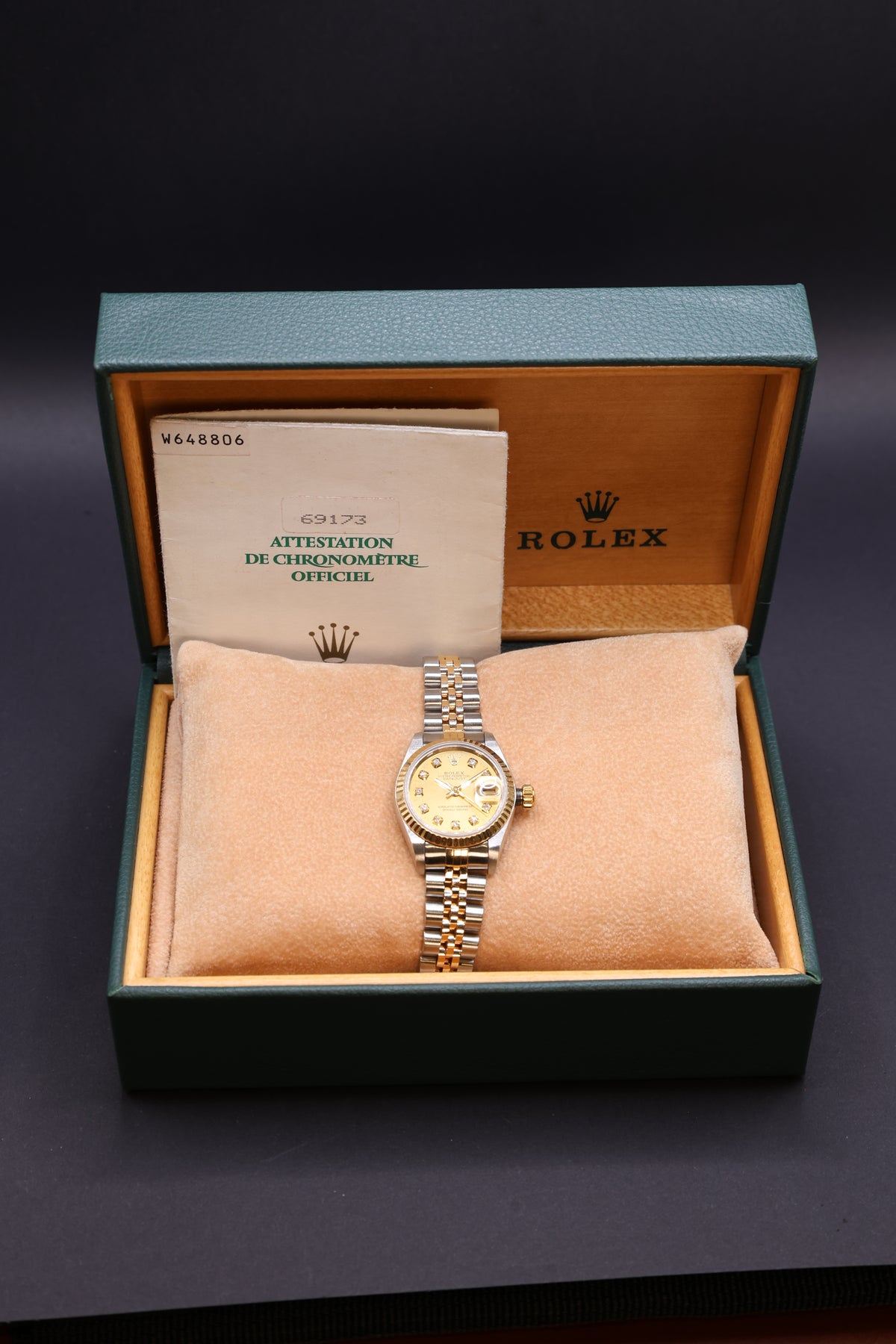 Relógio pulso Rolex DateJust 26mm refª 69173