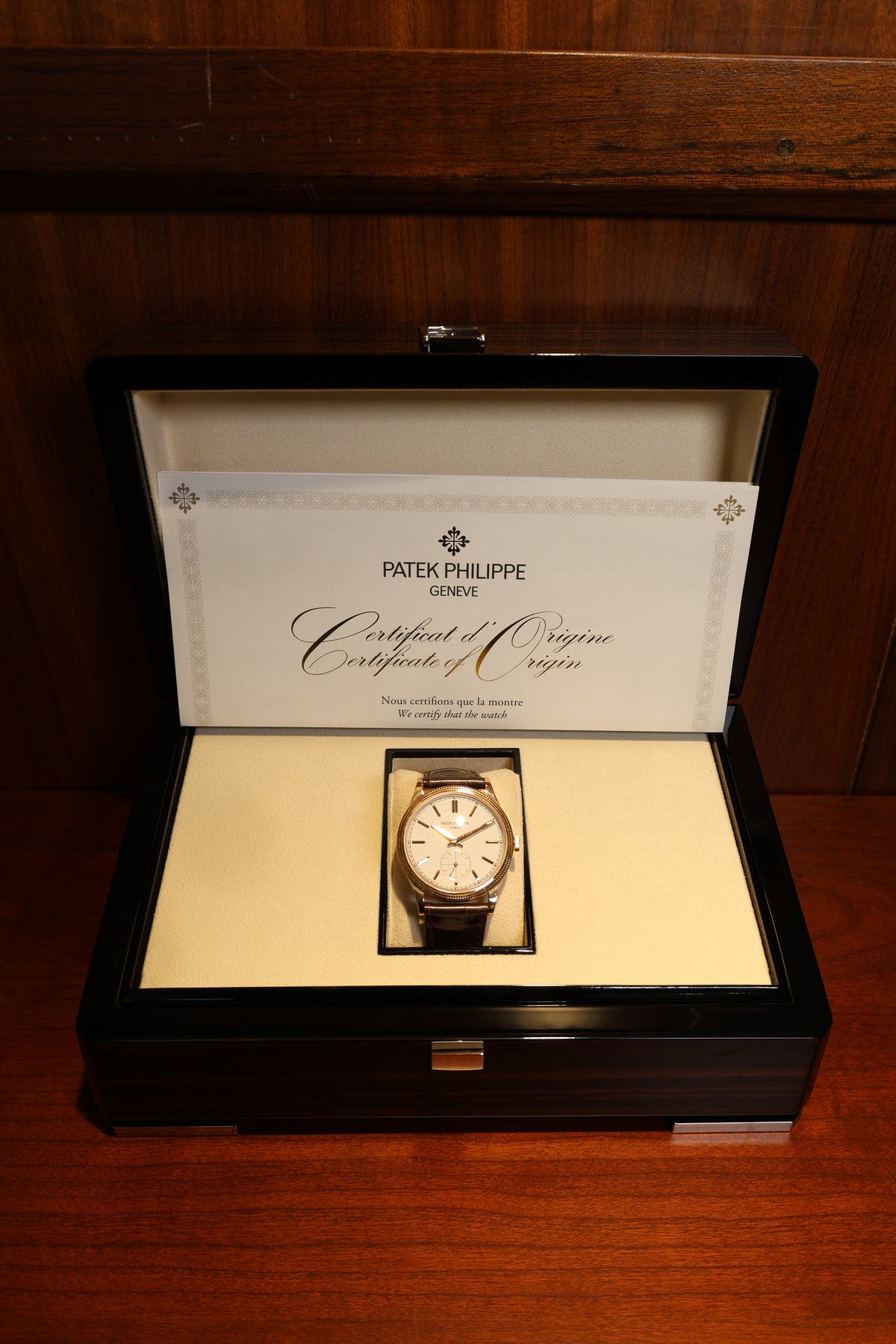 Relógio pulso em ouro Patek Philippe Calatrava refª 6119R