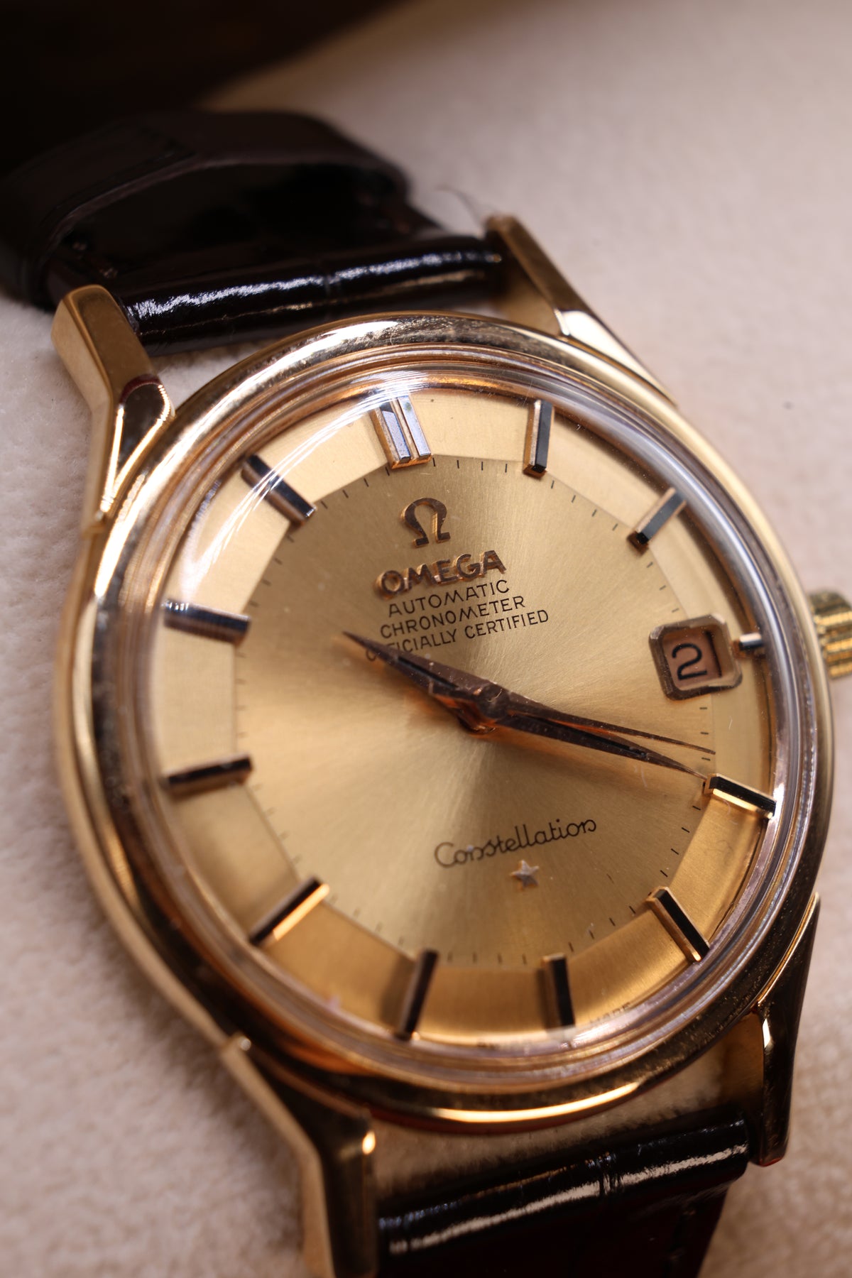 Relógio pulso em ouro Omega Constelation refª 168005/6