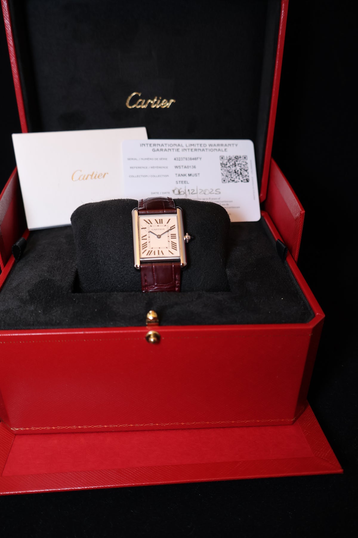 Relógio pulso Cartier