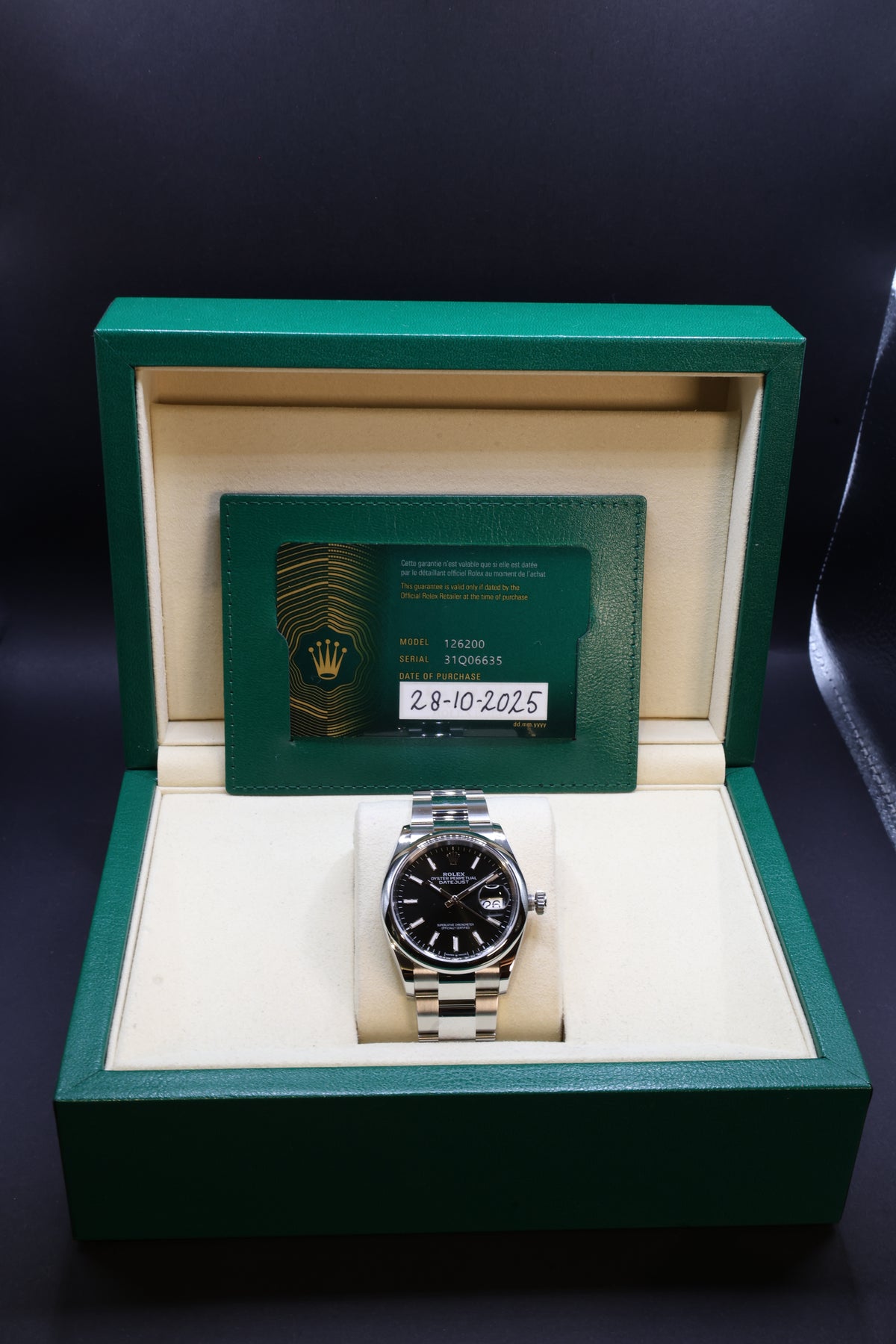 Relógio pulso Rolex Datejust refª 126200